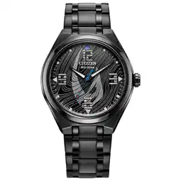 Walmart Citizen Men's Eco-Drive Star Wars Mandalorian Black IP Stainless Steel Watch AW2045-57W offer