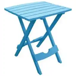 Walmart Quik Fold Portable Resin Side Table, Pool Blue offer
