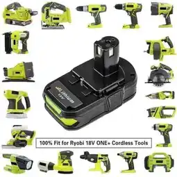 Walmart Persever For Ryobi P102 Battery 18V 3.6Ah Li-lon Battery P102 P105 Cordless tools offer