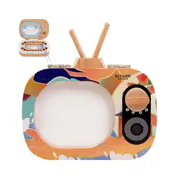Walmart Baby Tooth Keepsake Box Wooden Box TV Shaped Announcements Collecting Gift L3B3 offer