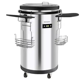 Walmart Frigidaire Party Cooler, Stainless Steel color, EFRP245 offer