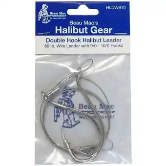 Walmart Beau Mac Halibut Leader, 80 lb, Wire:9/0-10/0 offer