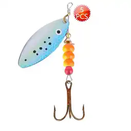 Walmart Sarapandan 5 Pcs Fishing Lures Artificial Baits Metal Fish Hooks Rotating Sequins (1) offer