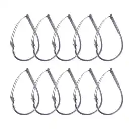Walmart 10pcs/Box High Carbon Steel Wacky Rig Hooks Weedless Barbed Fishig Wide Gap Hook offer