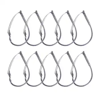 Walmart 10pcs/Box High Carbon Steel Wacky Rig Hooks Weedless Barbed Fishig Wide Gap Hook offer