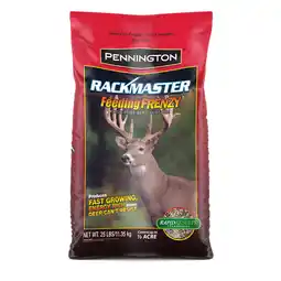 Walmart Pennington Rackmaster Feeding Frenzy Food Plot Seed Mixture 25 lb, Wildlife Deer Attractant offer