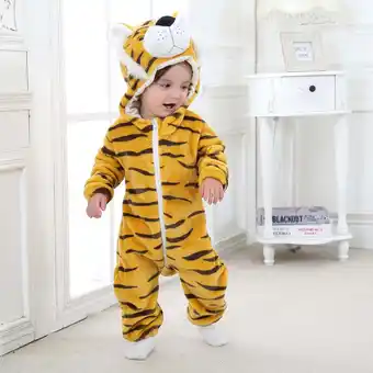 Walmart lmcalzta Baby Clothes Onesies 0-6months Fleece Full Zip up Jumpsuits Winter Thermal Rompers offer