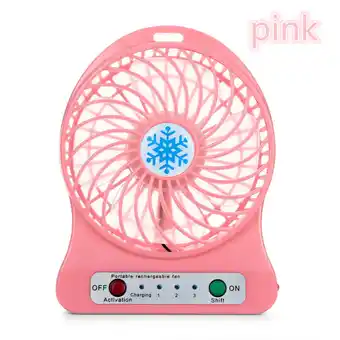 Walmart YOBOLK 3-Speed Portable Rechargeable USB Mini Desk Fans offer