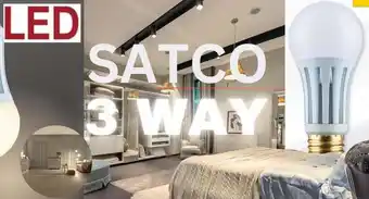 Walmart SATCO S11493 10/22/34 Watt 120 V PS25 LED Three-Way Lamp E39d Mogul Base 5000K offer