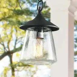 Walmart LNC Modern Farmhouse 1-Light Porch Patio Outdoor Hanging Pendant Lights - D 6.25 x H 9.4 offer