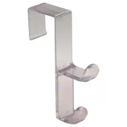Walmart InterDesign 16100 Clear Plastic Double Over The Door Hook offer