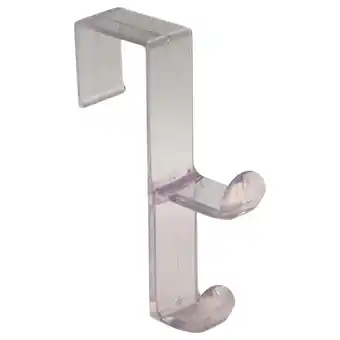 Walmart InterDesign 16100 Clear Plastic Double Over The Door Hook offer