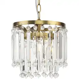 Walmart Avec Cerise Collection Luxe Brushed Gold Pendant Light offer