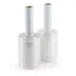 Walmart IDL Packaging 5x 1000' Stretch Wrap Mini Roll of 80 Gauge (2 Rolls) with Extended Core Handle offer