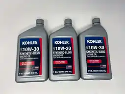 Walmart Kohler 10W30 Semi Synthetic Motor Oil 3 QUARTS 25 357 65-S 3 PACK 10w-30 offer