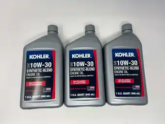 Walmart Kohler 10W30 Semi Synthetic Motor Oil 3 QUARTS 25 357 65-S 3 PACK 10w-30 offer