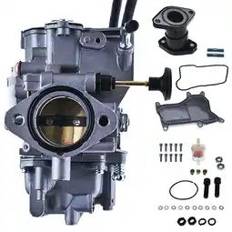 Walmart Carburetor Kit Fit for 1993-1995 Yamaha Kodiak 400 YFM400 4x4 ATV Carb offer