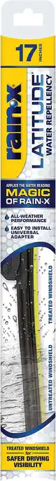 Walmart Rain-X 5079283-2 Latitude 2-IN-1 Water Repellency Wiper Blade, 17 (Pack of 1) offer