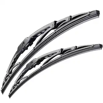 Walmart WORGEOUS 2PCS 20 inch 500mm Replacement Windshield Wiper Bone U Shape Hook Wiper (Black) offer