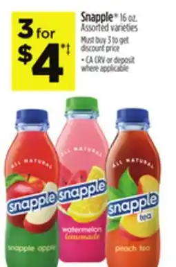 Dollar General Snapple offer