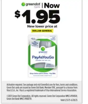 Dollar General GreenDot offer