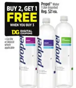Dollar General Propel Water offer