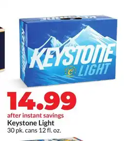Hy-Vee Keystone Light offer