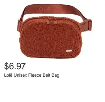 Costco Lolë Unisex Fleece Belt Bag offer