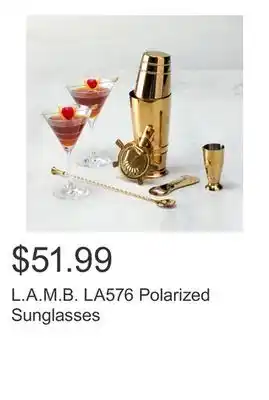 Costco L.A.M.B. LA576 Polarized Sunglasses offer