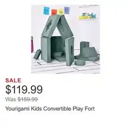 Costco Yourigami Kids Convertible Play Fort offer