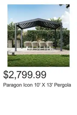 Costco Paragon Icon 10' X 13' Pergola offer