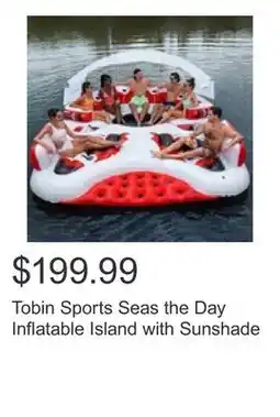 Costco Tobin Sports Seas the Day Inflatable Island with Sunshade offer