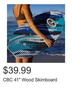 Costco CBC 41 Wood Skimboard offer