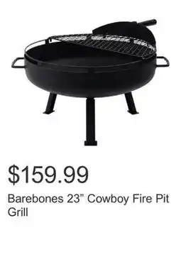 Costco Barebones 23 Cowboy Fire Pit Grill offer