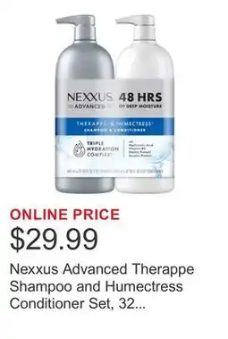 Costco Nexxus Advanced Therappe Shampoo and Humectress Conditioner Set, 32 fl oz offer