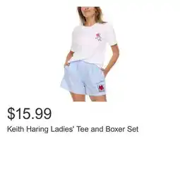 Costco Keith Haring Ladies' Tee and Boxer Set offer
