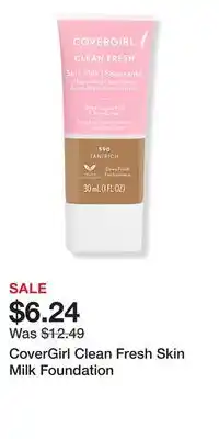 Ulta Beauty CoverGirl Clean Fresh Skin Milk Foundation offer