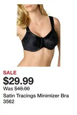 Belk Satin Tracings Minimizer Bra 3562 offer