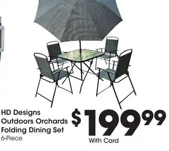 Ralphs HD Designs Outdoors Orchards Folding Dining Set offer