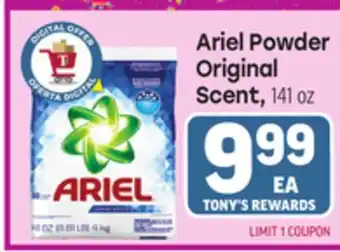 Tony’s Fresh Market Ariel Powder Original Scent offer