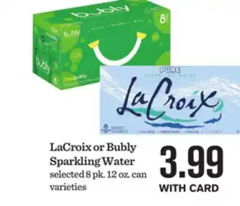 Mariano's LaCroix or Bubly Sparkling Water offer