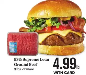 Mariano's 93% Supreme Lean Ground Beef offer