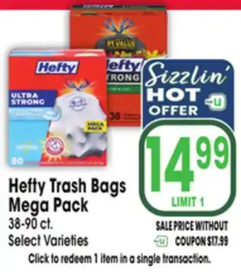 Jewel-Osco Hefty Trash Bags Mega Pack offer