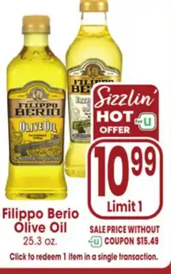 Jewel-Osco Filippo Berio Olive Oil offer