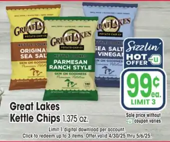 Jewel-Osco Great Lakes Kettle Chips offer