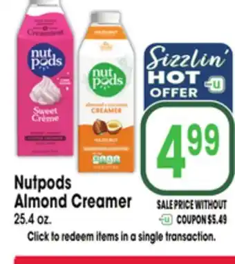 Jewel-Osco Nutpods Almond Creamer offer