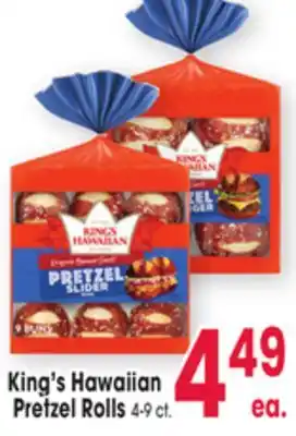 Jewel-Osco King's Hawaiian Pretzel Rolls offer