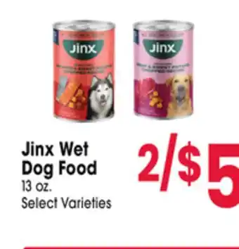 Jewel-Osco Jinx Wet Dog Food offer
