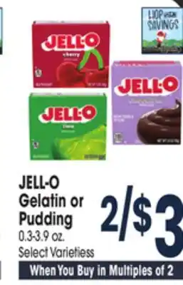 Jewel-Osco JELL-O Gelatin or Pudding offer