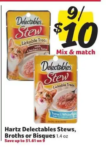 Winn Dixie Hartz Delectables Stews, Broths or Bisques offer